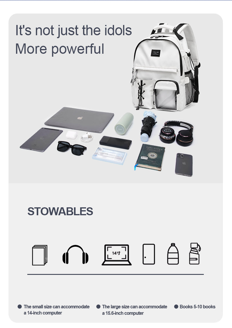 CHAOFANJI Minimalist Trendy Casual Backpack for College Girls & High School Boys | Stylish School Bag
