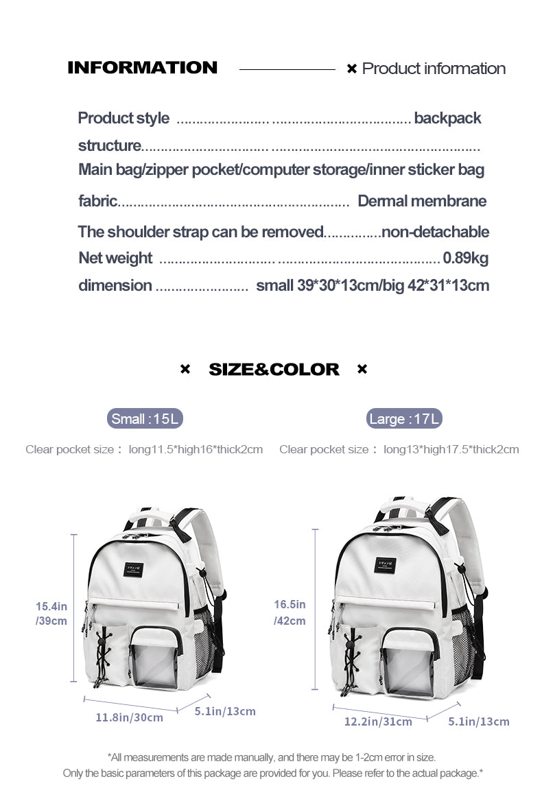 CHAOFANJI Minimalist Trendy Casual Backpack for College Girls & High School Boys | Stylish School Bag