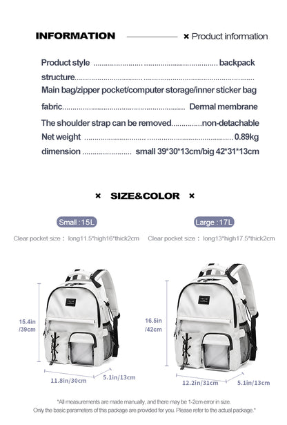 CHAOFANJI Minimalist Trendy Casual Backpack for College Girls & High School Boys | Stylish School Bag