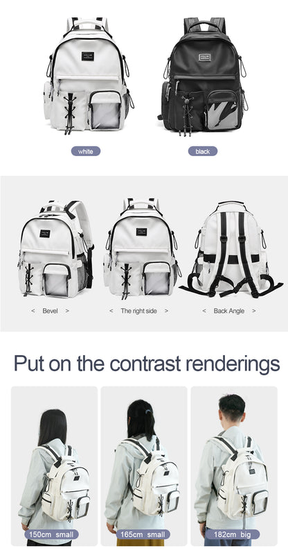 CHAOFANJI Minimalist Trendy Casual Backpack for College Girls & High School Boys | Stylish School Bag