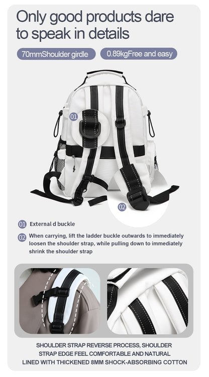 CHAOFANJI Minimalist Trendy Casual Backpack for College Girls & High School Boys | Stylish School Bag