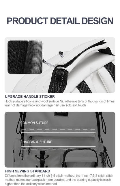 CHAOFANJI Minimalist Trendy Casual Backpack for College Girls & High School Boys | Stylish School Bag