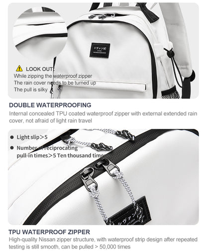 CHAOFANJI Minimalist Trendy Casual Backpack for College Girls & High School Boys | Stylish School Bag