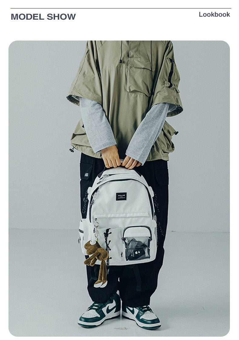 CHAOFANJI Minimalist Trendy Casual Backpack for College Girls & High School Boys | Stylish School Bag