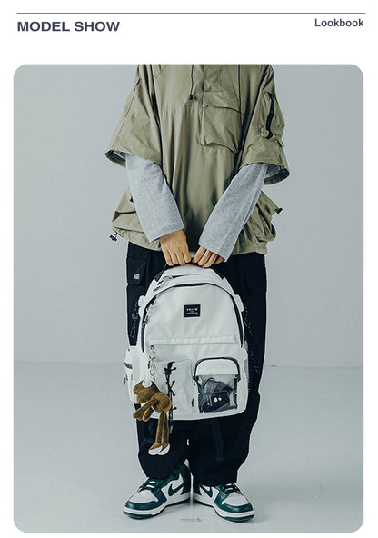 CHAOFANJI Minimalist Trendy Casual Backpack for College Girls & High School Boys | Stylish School Bag