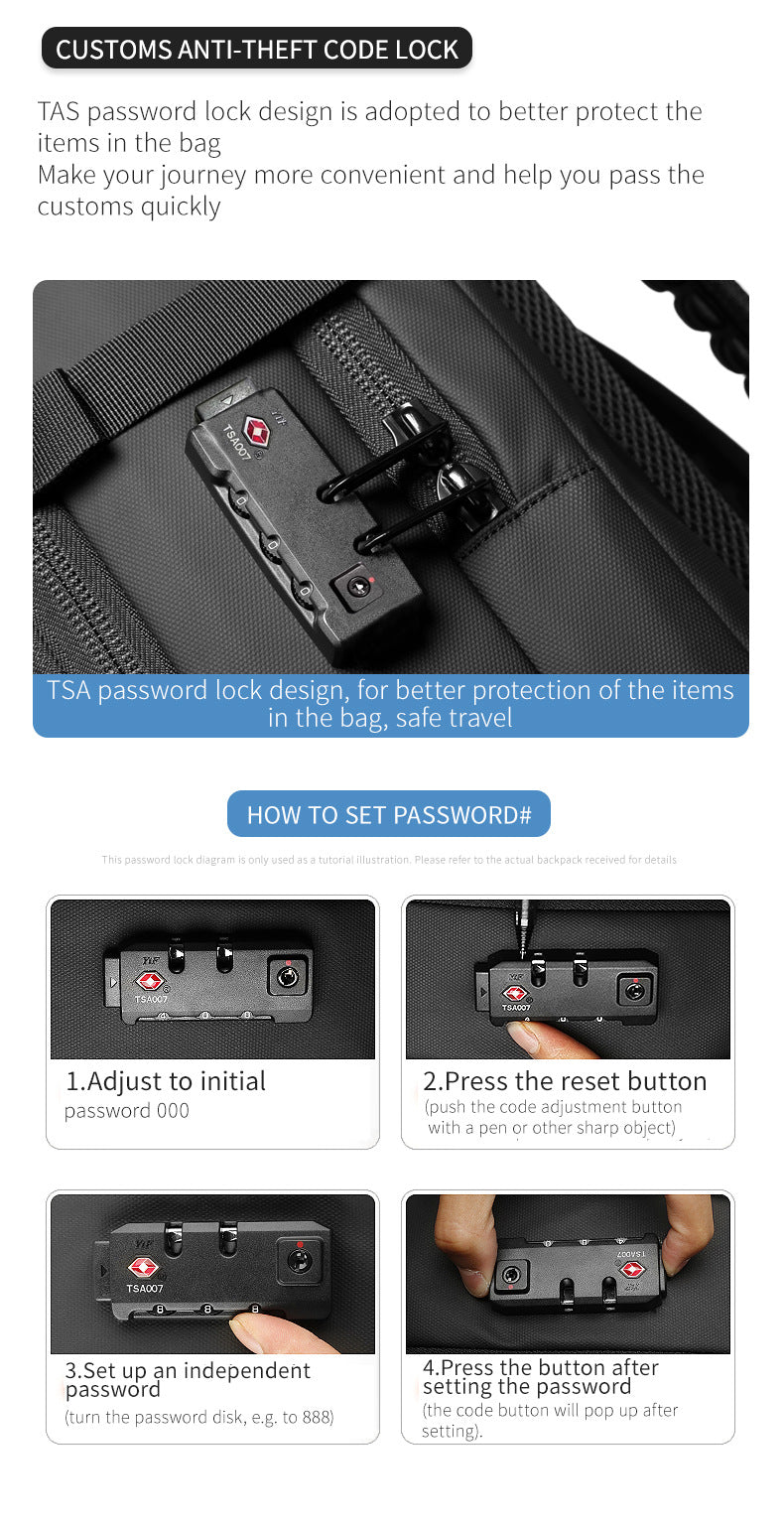 Vacuum-Compressed Large-Capacity Business Backpack for Men: 17-Inch Laptop, Waterproof, Wet/Dry Compartments, Outdoor Commuting Backpack