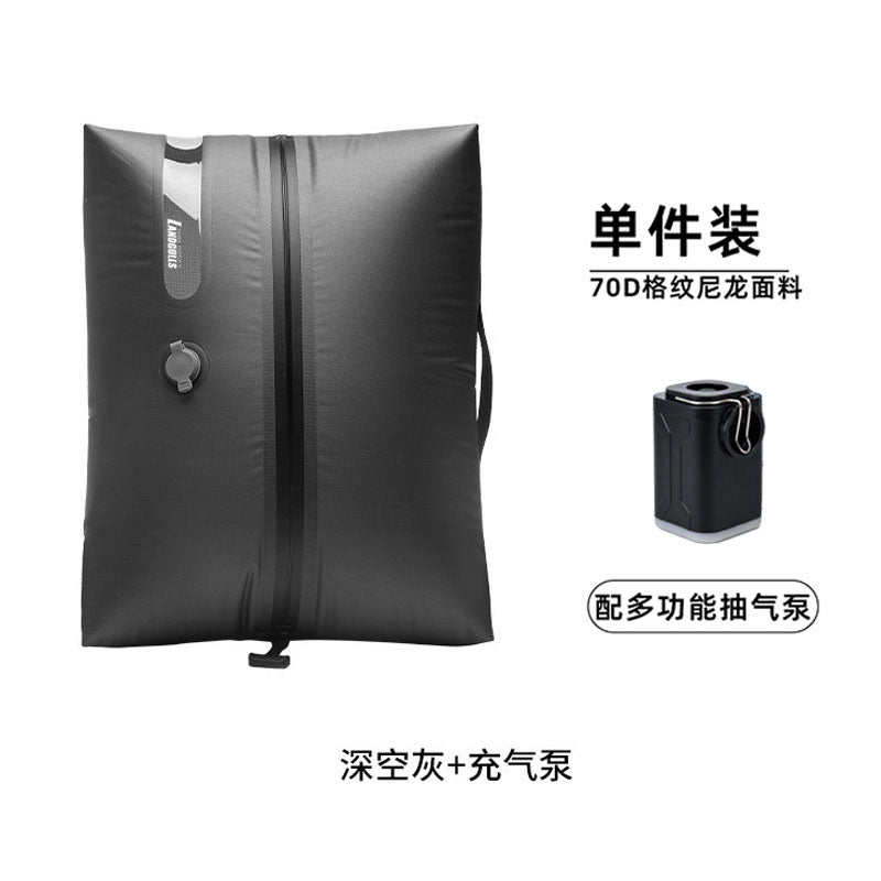 LANDGULLS Wireless Travel Vacuum Storage Bag Set—Reusable Compression Bags + Rechargeable Air Pump—Saves 60% Space—Travel Vacuum Storage Set—Vacuum Travel Bags with Air Pump—Suitable for 30L Backpacks and Suitcases