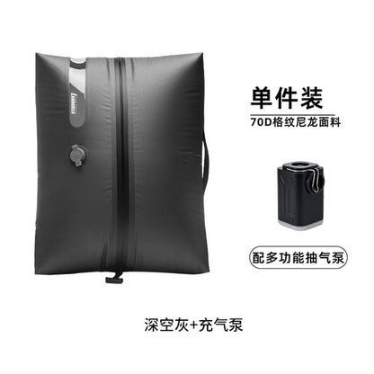 LANDGULLS Wireless Travel Vacuum Storage Bag Set—Reusable Compression Bags + Rechargeable Air Pump—Saves 60% Space—Travel Vacuum Storage Set—Vacuum Travel Bags with Air Pump—Suitable for 30L Backpacks and Suitcases